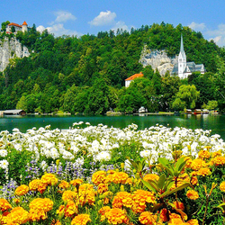 Пазл: Озеро Блед Словения