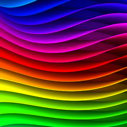 Пазл: Разноцветные волны