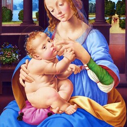 Пазл: Богородица с младенцем
