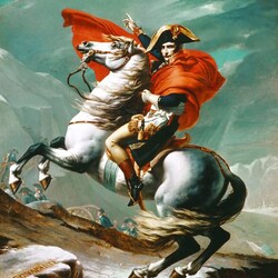 Пазл: Наполеон на перевале Сен-Бернар