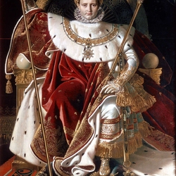 Пазл: Наполеон, как Юпитер на престоле