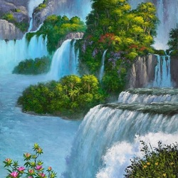 Пазл: Райский водопад