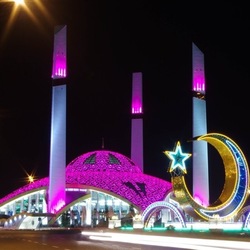 Пазл: Мечеть в Аргуне ночью