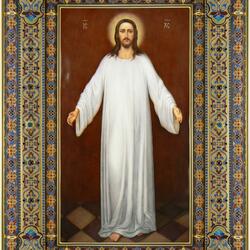 Пазл: Икона Спас в белых одеждах.