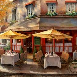 Пазл: Парижские кафе