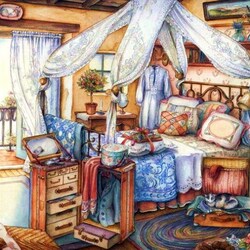 Пазл: Уютная спальня
