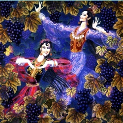 Пазл: Танец с виноградом