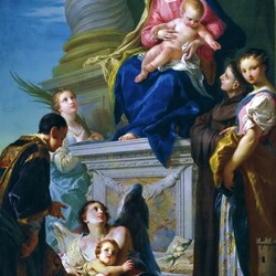 Пазл: Мадонна с младенцем и святыми