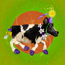Пазл: Цирковая корова