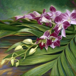 Пазл: Веточка орхидеи