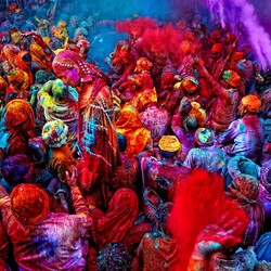 Пазл: Яркие краски Индии