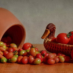 Пазл: Натюрморт с помидорами