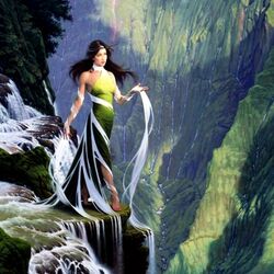 Пазл: Богиня водопада