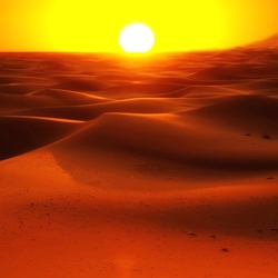 Пазл:  Восход солнца в дюнах 