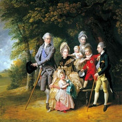 Пазл: Королева Шарлотта с детьми и братьями