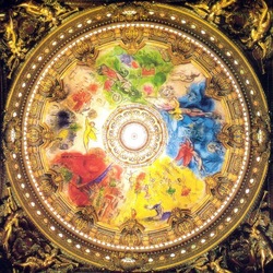 Пазл: Роспись потолочного плафона в Гранд-Опера