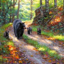 Пазл: Три медвежонка