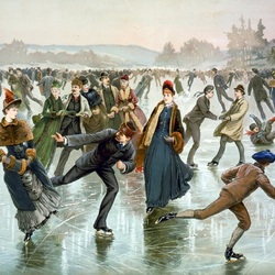 Пазлы на тему «Henry Sandham Skating»