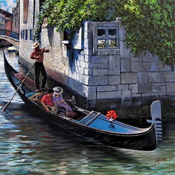 Пазл: Романтическая прогулка в Венеции