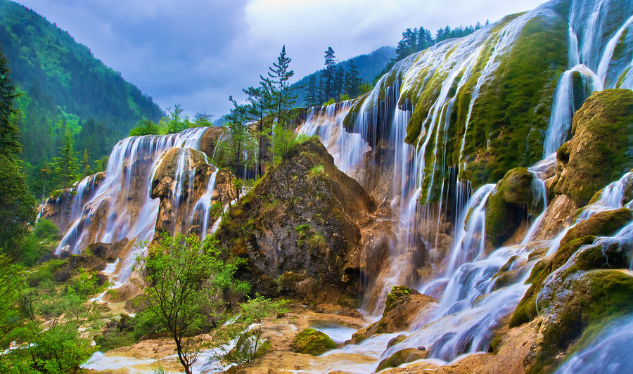 Настенные ковры водопад - красивые картинки и HD фото