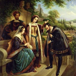 Пазл: Королева Исабелла и Колумб