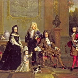 Пазл: Портрет Людовика XIV с семьей