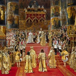 Пазл: Коронация императора Александра III и императрицы Марии Федоровны