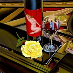Пазл: Вино и музыка
