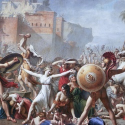 Пазл: Сабинянки, останавливающие битву между римлянами и сабинянами