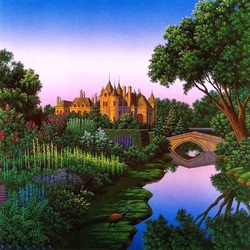 Пазл: Замок у реки