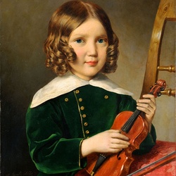 Пазл: Мальчик со скрипкой