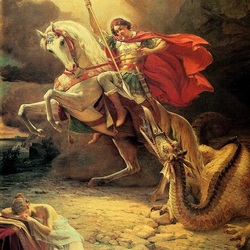 Пазл: Святой Георгий убивает дракона