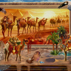 Пазл: Ожившая египетская пустыня