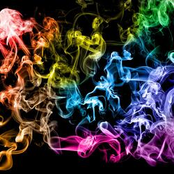 Пазл: Разноцветный дым