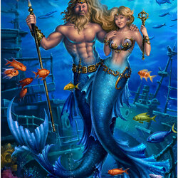 Пазл: Король Нептун и его королева