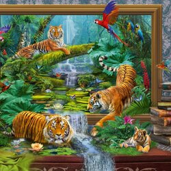 Пазлы на тему «Тигры»