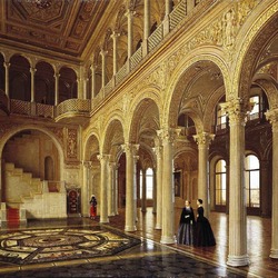 Пазл: Виды залов Зимнего дворца