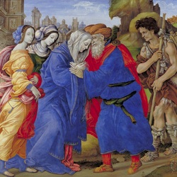 Пазл: Встреча Иоакима и Анны у Золотых ворот Иерусалима
