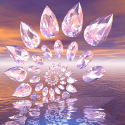 Пазл: Геометрический танец кристаллов
