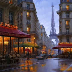 Пазл: Вечер в Париже
