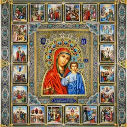 Пазл: Икона Казанской Божией Матери