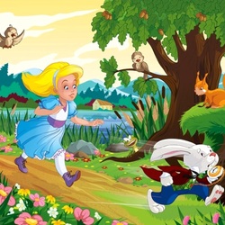 Пазл: Алиса и кролик