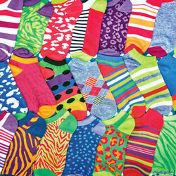 Пазл: Разноцветные носки