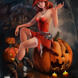 Пазл: Хэллоуинская ведьма