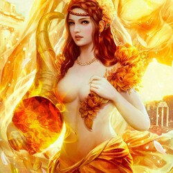 Пазл: Золотая богиня Фортуна