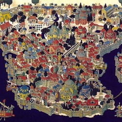 Пазл: Карта древнего Константинополя