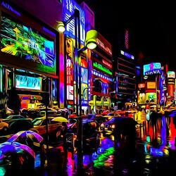 Пазл: Дождливый Токио