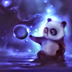 Пазл: Панда и капелька