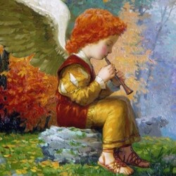 Пазл: Ангел и флейта