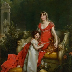 Пазл: Элиза Бонапарт с дочерью
